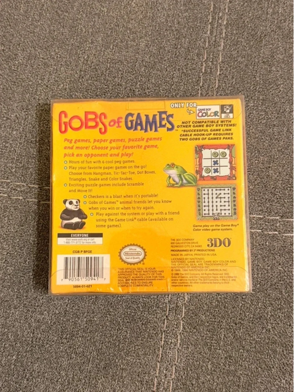 Gobs The Games for Nintendo Gameboy Color